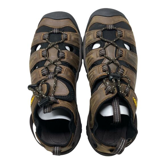 Keen Targhee III‎ Mens 9 Bison Brown Leather Waterproof Hiking Sandals 1022427 main image 6